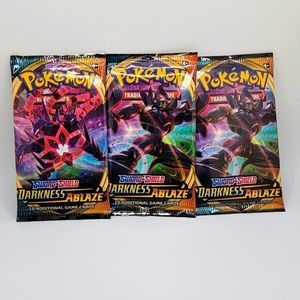 Pokemon Darkness Ablaze Booster Packs 3 set